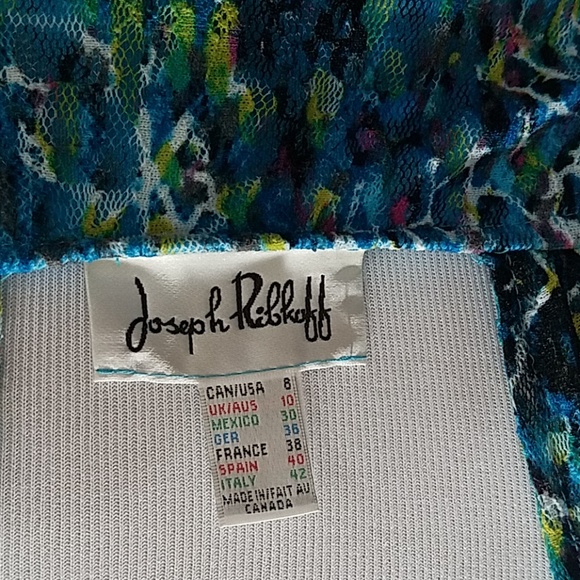 Blue multicolored print dress - Picture 4 of 4